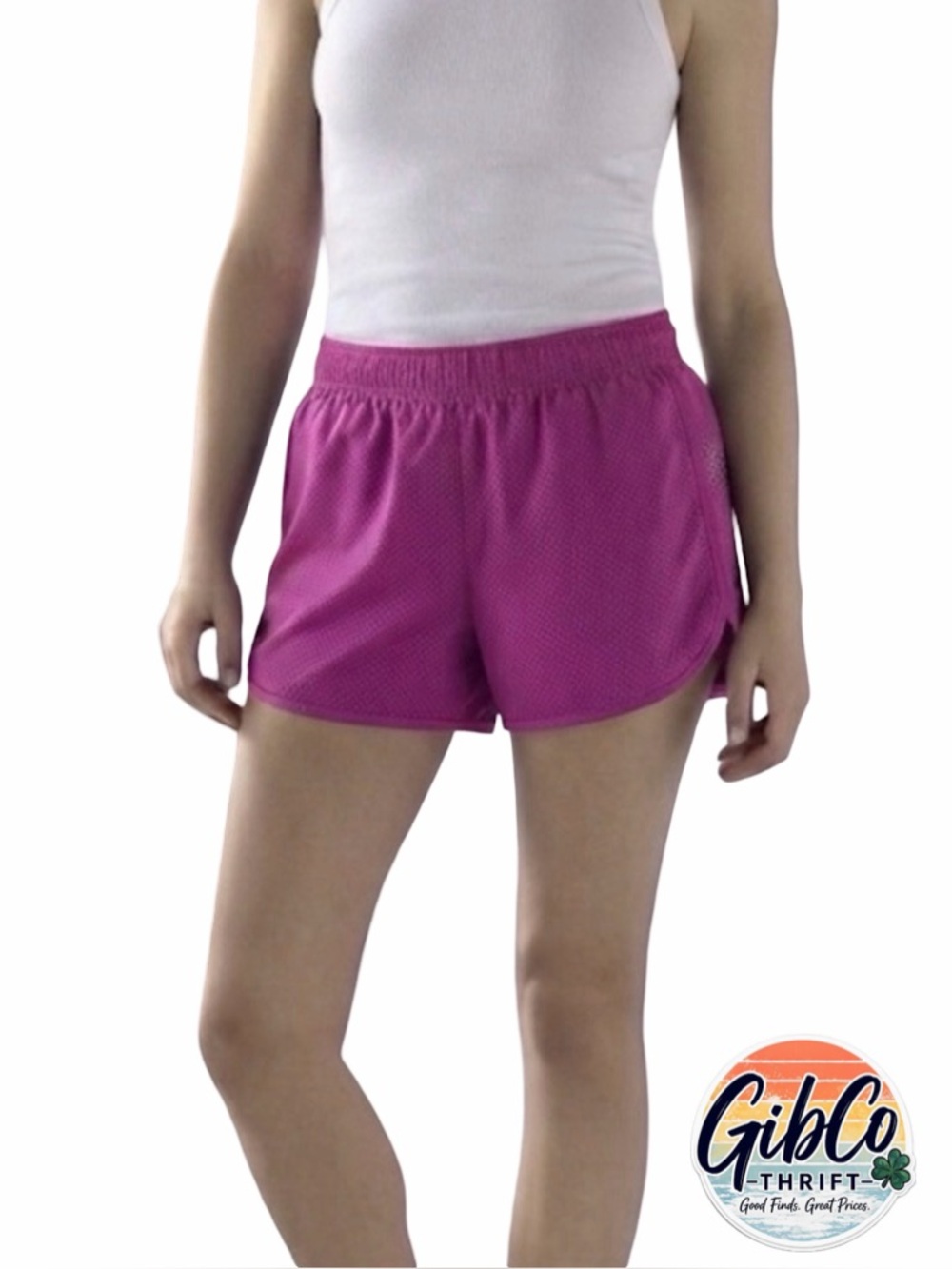 Mix&Co | Size XXL | Athletic Mesh Shorts | Magenta with Orange Trim